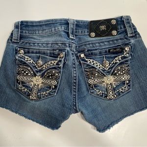 Miss Me Cutoff Jeans Signature Boot Size 27 MissMe